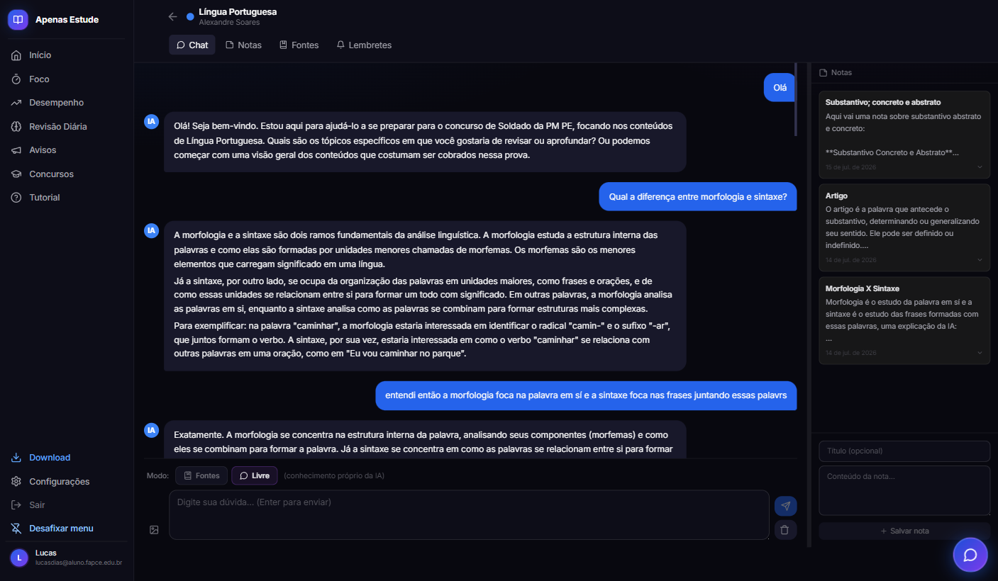 Apenas Estude no desktop