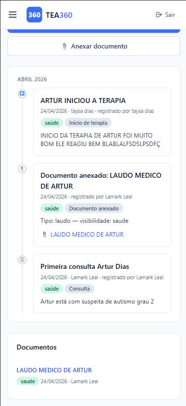 TEA360 no celular